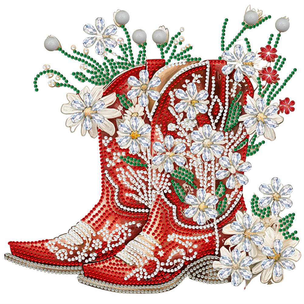 Diamond Painting - Partial Special Shaped - cowboy boots (30*30CM)