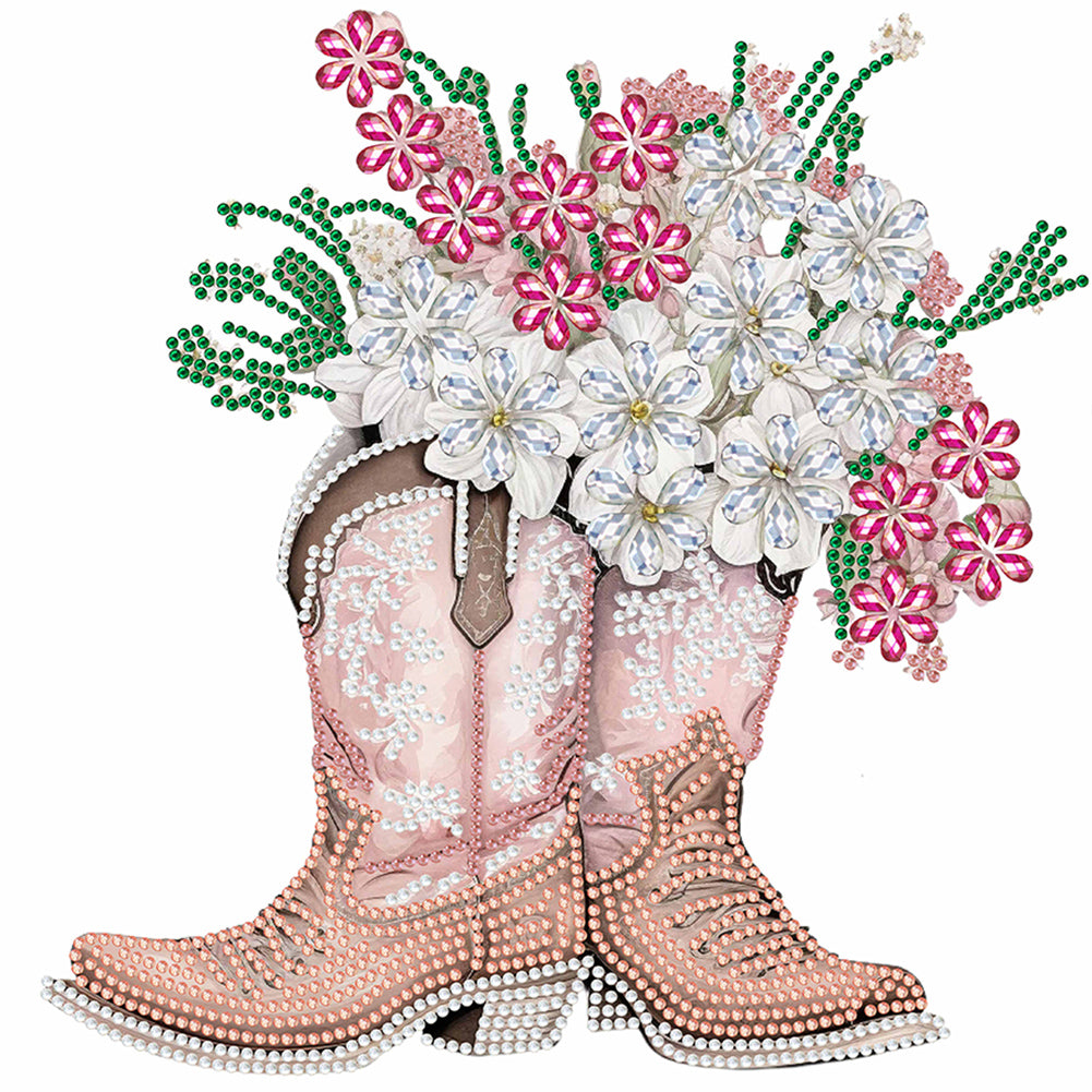 Diamond Painting - Partial Special Shaped - cowboy boots (30*30CM)
