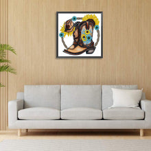 Load image into Gallery viewer, Diamond Painting - Partial Special Shaped - cowboy boots (30*30CM)
