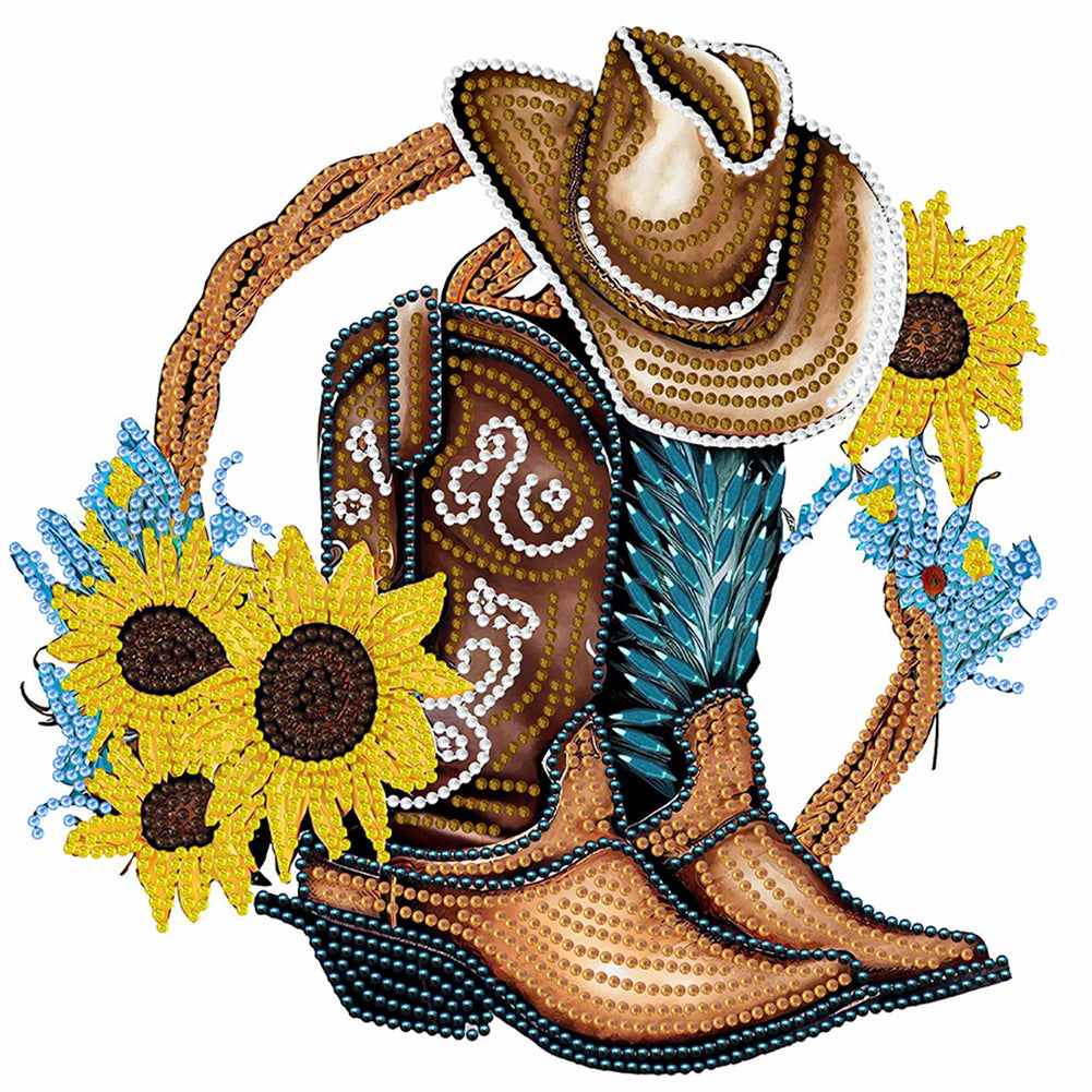 Diamond Painting - Partial Special Shaped - cowboy boots (30*30CM)