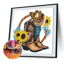 Load image into Gallery viewer, Diamond Painting - Partial Special Shaped - cowboy boots (30*30CM)
