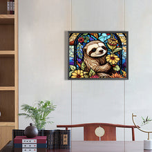 Load image into Gallery viewer, AB Diamond Painting - Full Round - stained glass sloth (50*40CM)
