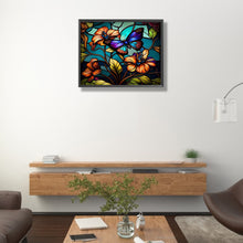 Load image into Gallery viewer, AB Diamond Painting - Full Round - stained glass butterfly (50*40CM)
