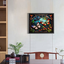 Load image into Gallery viewer, AB Diamond Painting - Full Round - stained glass butterfly (50*40CM)
