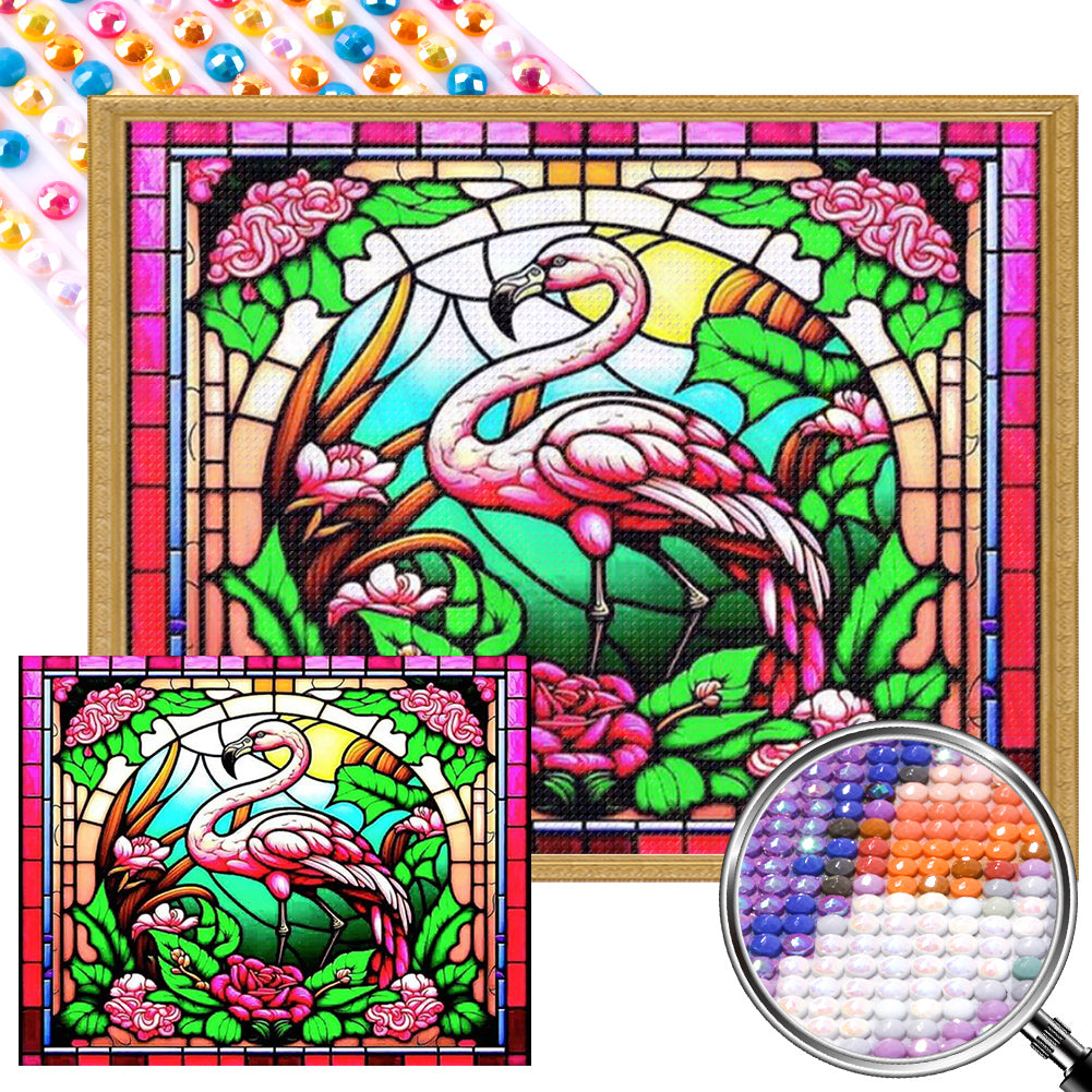 AB Diamond Painting - Full Round - Multicolored Glass (50*40CM)