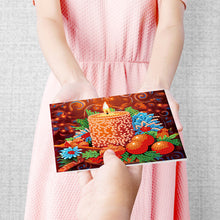 Load image into Gallery viewer, 8/12PCS Diamond Drawing Holiday Card 5D DIY Shaped Drill Greeting Thank You Card
