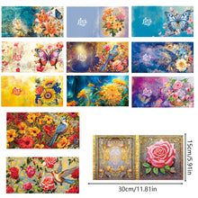 Load image into Gallery viewer, 8/12PCS Diamond Drawing Holiday Card 5D DIY Shaped Drill Greeting Thank You Card
