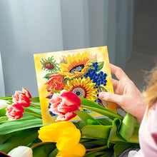 Load image into Gallery viewer, 8/12PCS Diamond Drawing Holiday Card 5D DIY Shaped Drill Greeting Thank You Card
