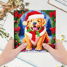 Load image into Gallery viewer, 8/12PCS Diamond Drawing Holiday Card 5D DIY Shaped Drill Greeting Thank You Card
