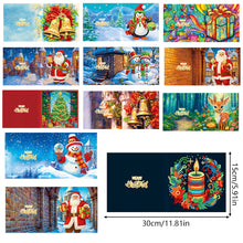 Load image into Gallery viewer, 8/12PCS Diamond Drawing Holiday Card 5D DIY Shaped Drill Greeting Thank You Card
