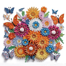 Load image into Gallery viewer, Diamond Painting - Partial Special Shaped - Butterfly wreath paper painting (30*30CM)
