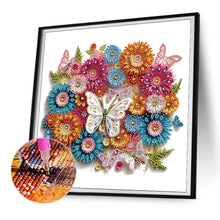 Load image into Gallery viewer, Diamond Painting - Partial Special Shaped - Butterfly wreath paper painting (30*30CM)
