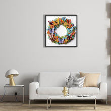 Load image into Gallery viewer, Diamond Painting - Partial Special Shaped - Butterfly wreath paper painting (30*30CM)
