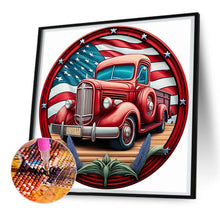 Load image into Gallery viewer, Diamond Painting - Full Round - round plate classic car (30*30CM)
