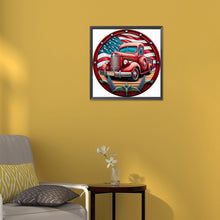 Load image into Gallery viewer, Diamond Painting - Full Round - round plate classic car (30*30CM)
