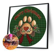 Load image into Gallery viewer, Diamond Painting - Full Round - Round Card Christmas Cat Claws (30*30CM)
