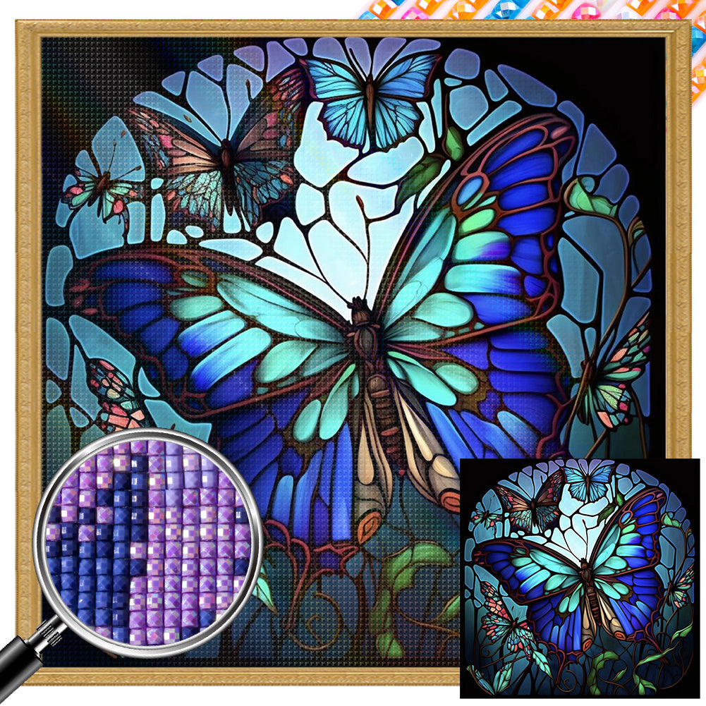 AB Diamond Painting - Full Square - small butterfly (40*40CM)