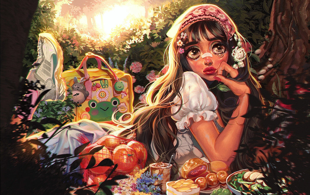 Diamond Painting - Full Round - Girl (50*30CM)