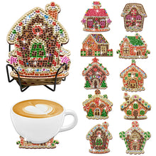 Load image into Gallery viewer, 10PCS Diamond Painting Coasters Kit with Holder DIY Animals Paw Diamonds Coaster

