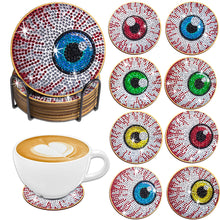 Load image into Gallery viewer, 10PCS Diamond Painting Coasters Kit with Holder DIY Animals Paw Diamonds Coaster
