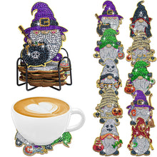 Load image into Gallery viewer, 10PCS Diamond Painting Coasters Kit with Holder DIY Animals Paw Diamonds Coaster
