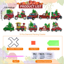 Load image into Gallery viewer, 10PCS Diamond Painting Coasters Kit with Holder DIY Animals Paw Diamonds Coaster
