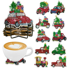 Load image into Gallery viewer, 10PCS Diamond Painting Coasters Kit with Holder DIY Animals Paw Diamonds Coaster
