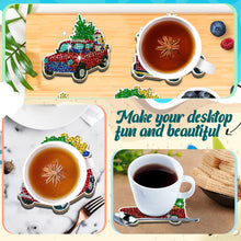 Load image into Gallery viewer, 10PCS Diamond Painting Coasters Kit with Holder DIY Animals Paw Diamonds Coaster
