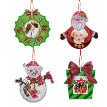 Load image into Gallery viewer, Christmas Photo Frame 4PCS Photo Frame Hanging Diamond Painting Xmas Photo Frame

