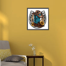 Load image into Gallery viewer, Diamond Painting - Full Round - western cowboy boot hat (30*30CM)
