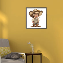 Load image into Gallery viewer, Diamond Painting - Full Round - cowboy kid (30*30CM)

