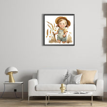 Load image into Gallery viewer, Diamond Painting - Full Round - cowboy kid (30*30CM)
