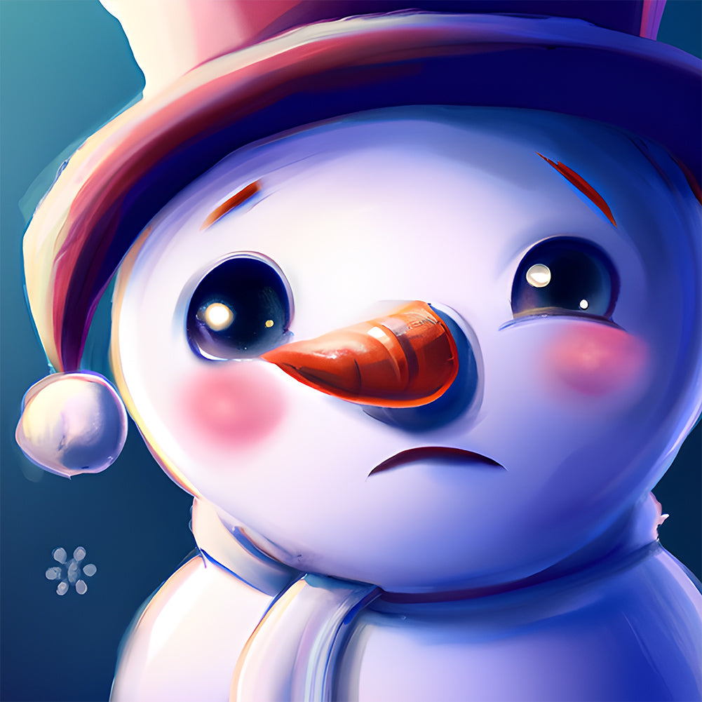 Diamond Painting - Full Round - snowman (30*30CM)