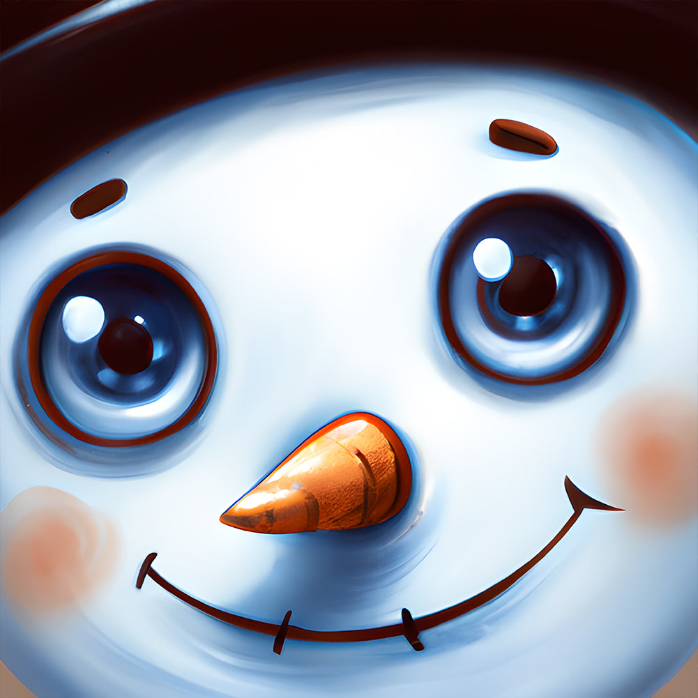 Diamond Painting - Full Round - snowman (30*30CM)