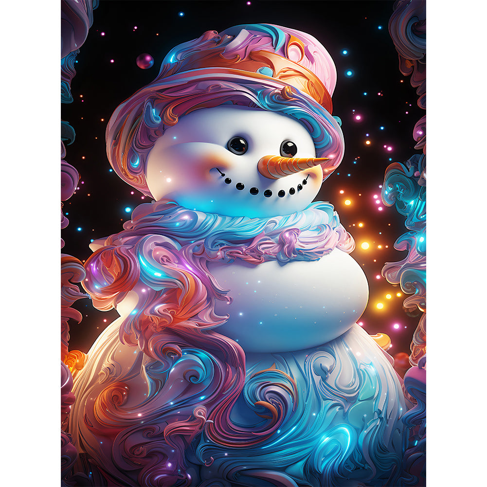 Diamond Painting - Full Round - winter snowman (30*40CM)