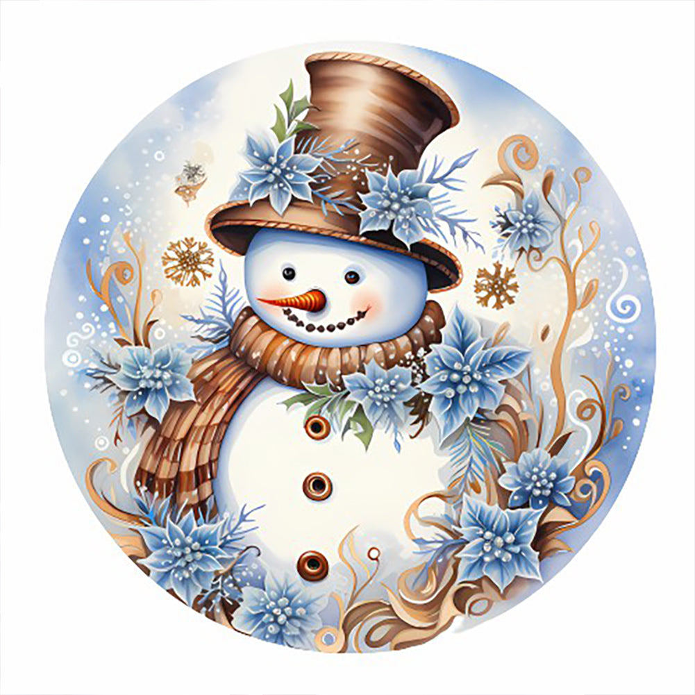 Diamond Painting - Full Round - winter snowman (30*30CM)