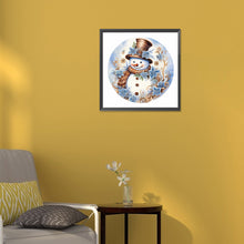 Load image into Gallery viewer, Diamond Painting - Full Round - winter snowman (30*30CM)
