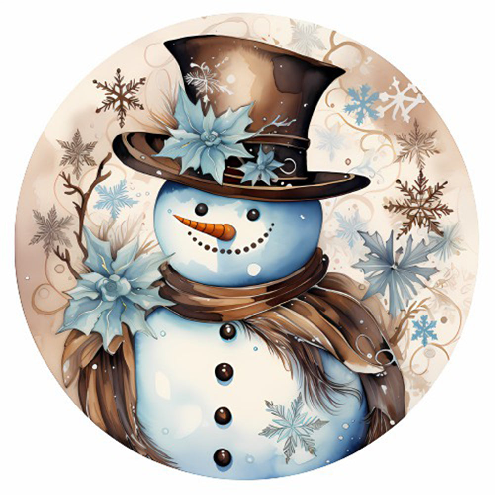 Diamond Painting - Full Round - winter snowman (30*30CM)