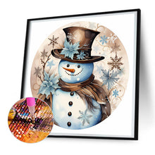 Load image into Gallery viewer, Diamond Painting - Full Round - winter snowman (30*30CM)
