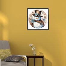 Load image into Gallery viewer, Diamond Painting - Full Round - winter snowman (30*30CM)
