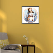Load image into Gallery viewer, Diamond Painting - Full Round - winter snowman (30*30CM)

