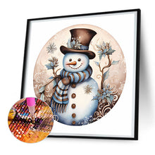 Load image into Gallery viewer, Diamond Painting - Full Round - winter snowman (30*30CM)
