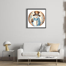 Load image into Gallery viewer, Diamond Painting - Full Round - winter snowman (30*30CM)
