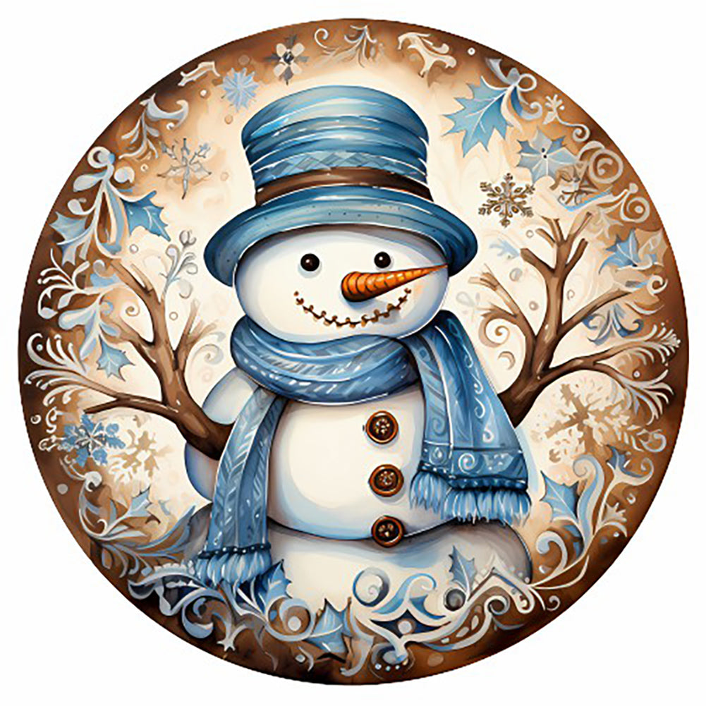 Diamond Painting - Full Round - winter snowman (30*30CM)