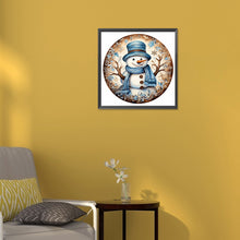 Load image into Gallery viewer, Diamond Painting - Full Round - winter snowman (30*30CM)
