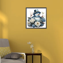 Load image into Gallery viewer, Diamond Painting - Full Round - winter snowman (30*30CM)

