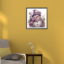 Load image into Gallery viewer, Diamond Painting - Full Round - winter snowman (30*30CM)
