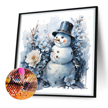 Load image into Gallery viewer, Diamond Painting - Full Round - winter snowman (30*30CM)
