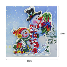 Load image into Gallery viewer, Christmas Diamond Greeting Thank You Card Shaped Drill (Christmas x 16 Set)
