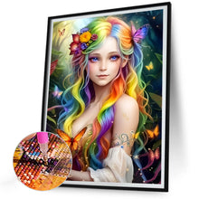 Load image into Gallery viewer, Diamond Painting - Full Round - Colored Elf Girl (30*40CM)
